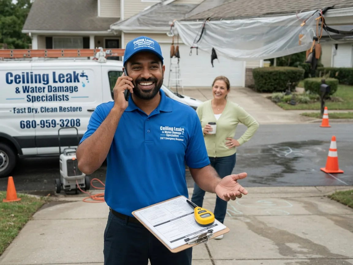 Ceiling Leak Cleanup Strawberry Point, IA FAQs